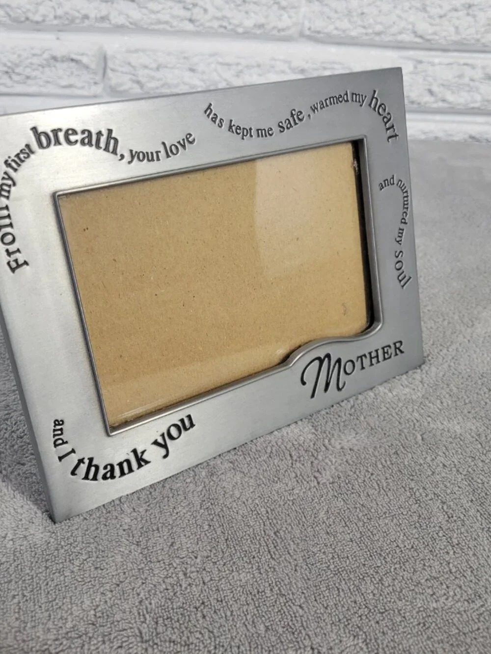 Malden Mother Silver Metal Picture Frame 4x6 Poem Quote Gift New Baby S30E